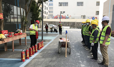 安全生产 | 华丽公司项目部开展消防应急演练活动